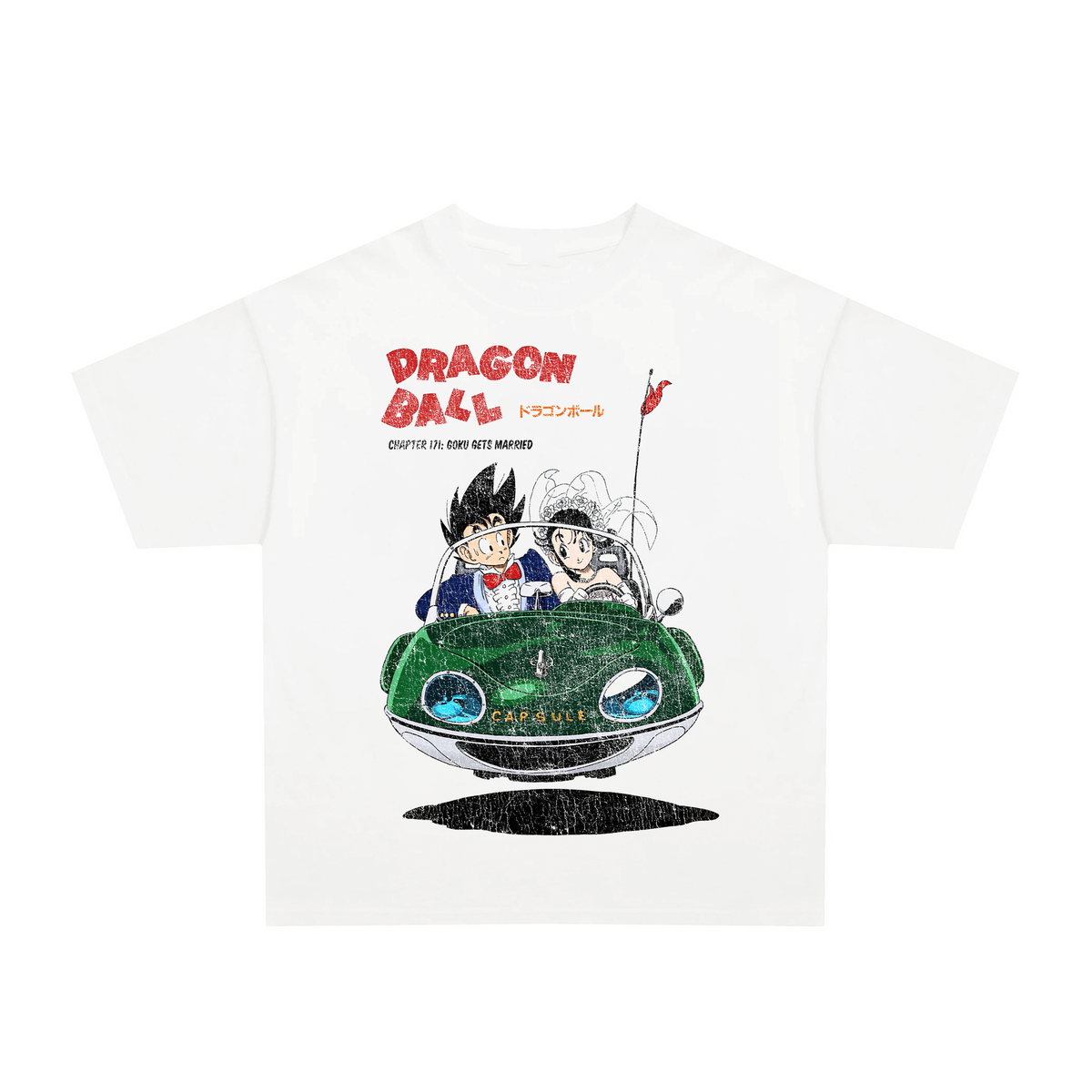 90's Dragon Ball Z wedding day vintage white tee