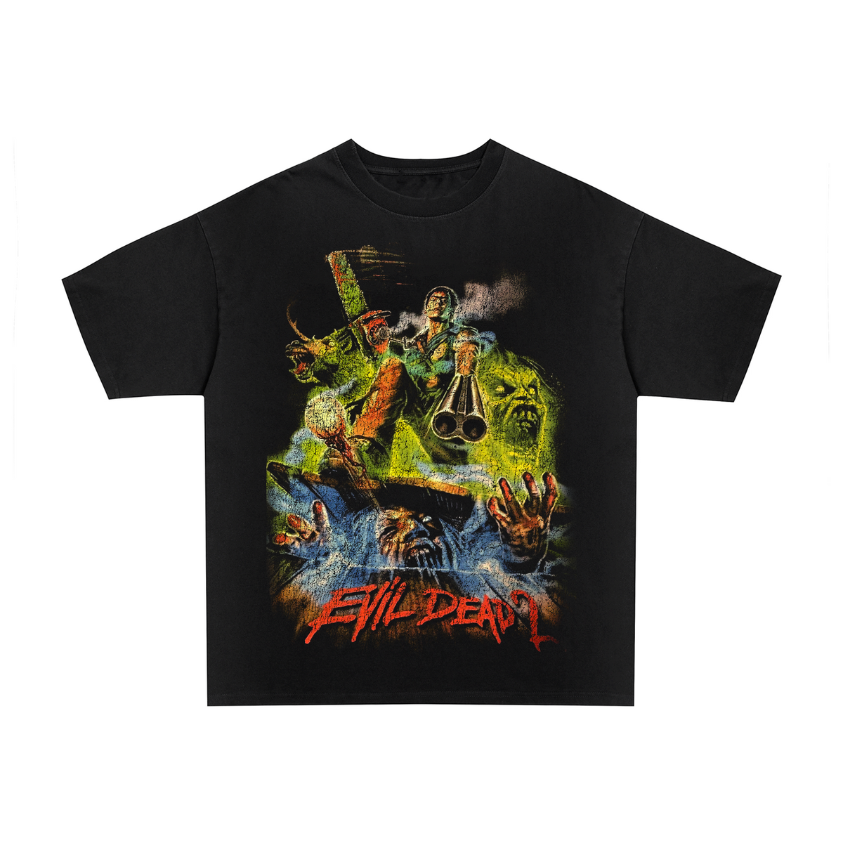 90's Evil dead 2 vintage black graphic t-shirt