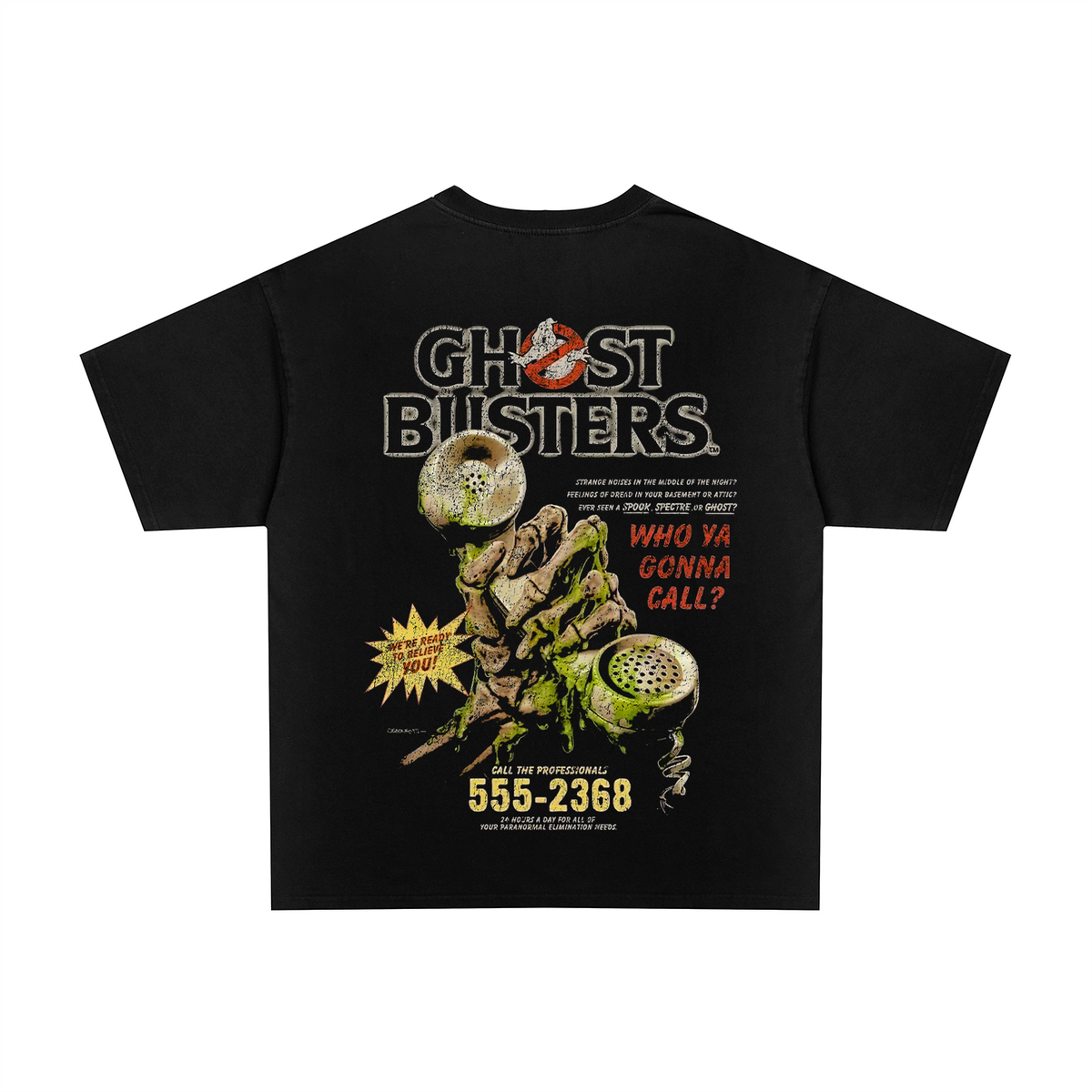 90's Ghostbusters vintage black graphic t-shirt