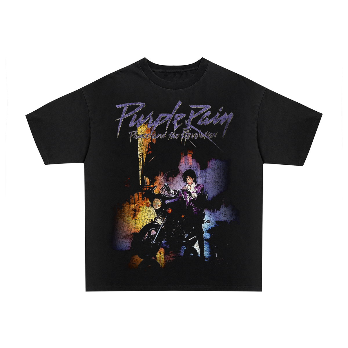 90's Prince purple rain vintage  black graphic t-shirt