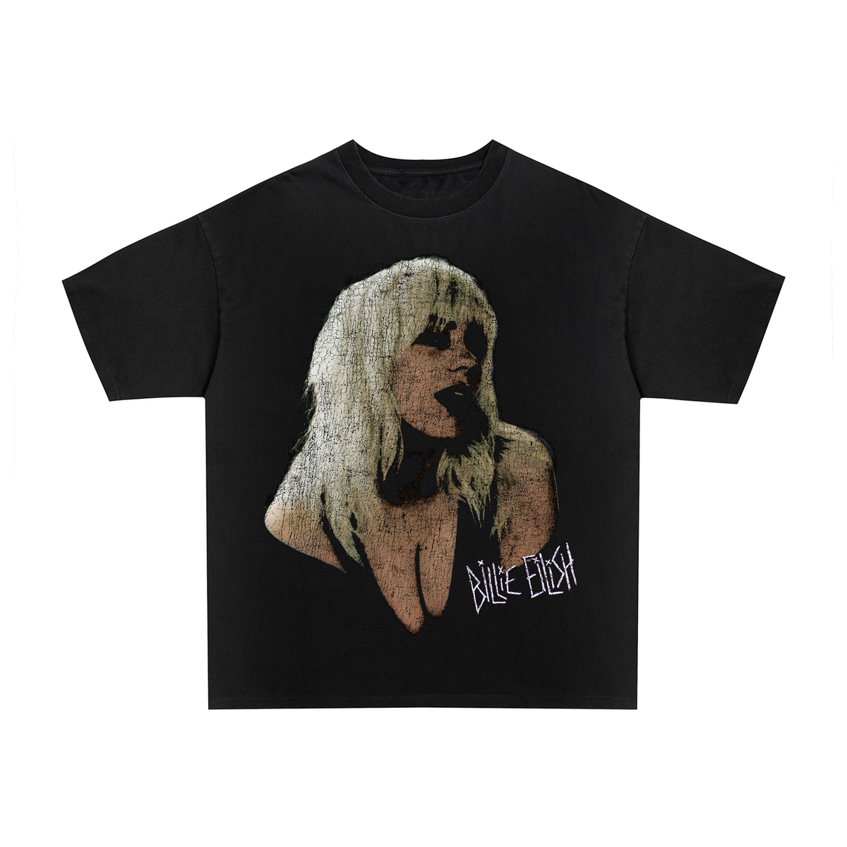 Billie Eilish vintage black graphic t-shirt