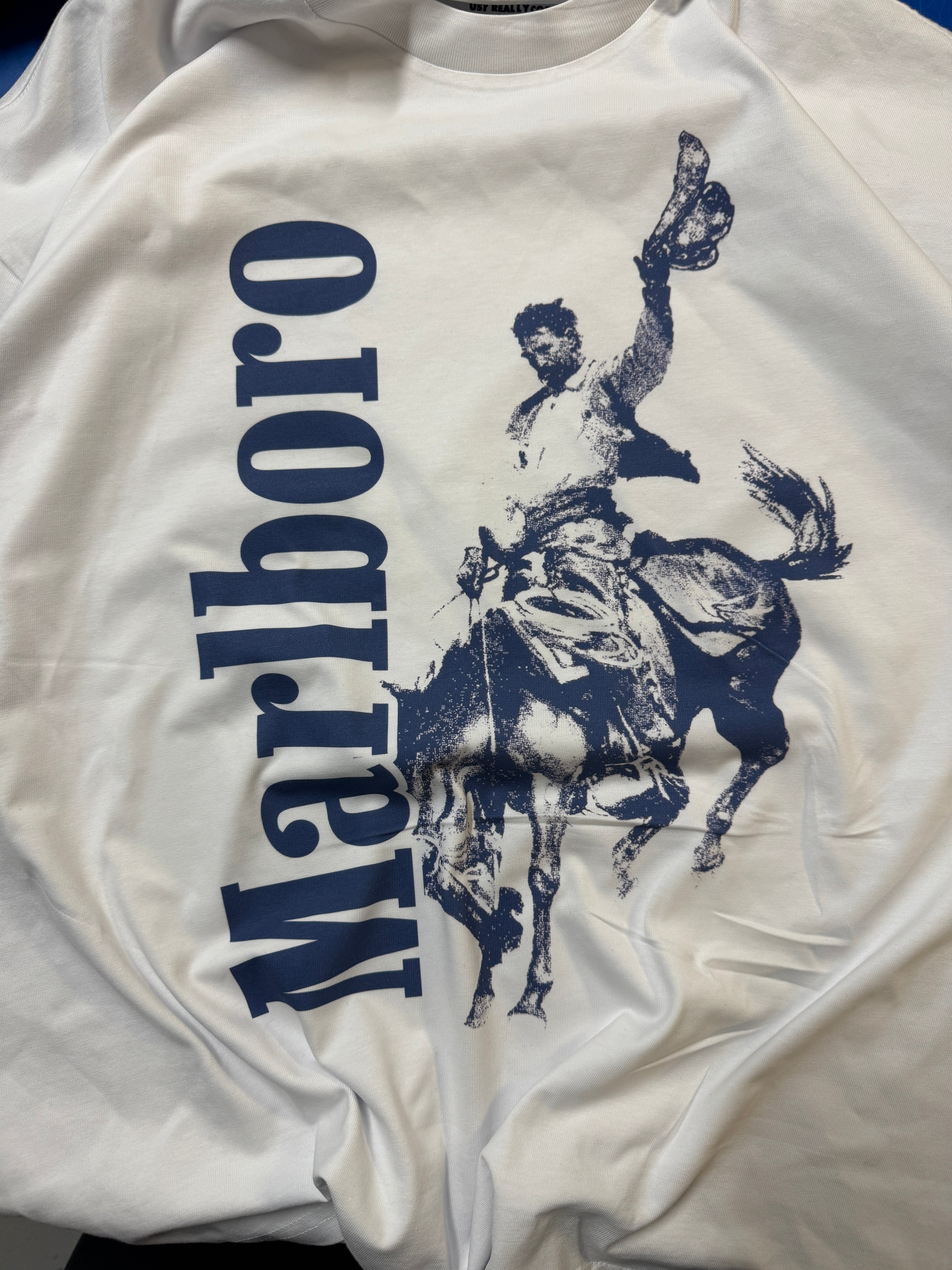 90's Marlboro cowboy vintage white t-shirt