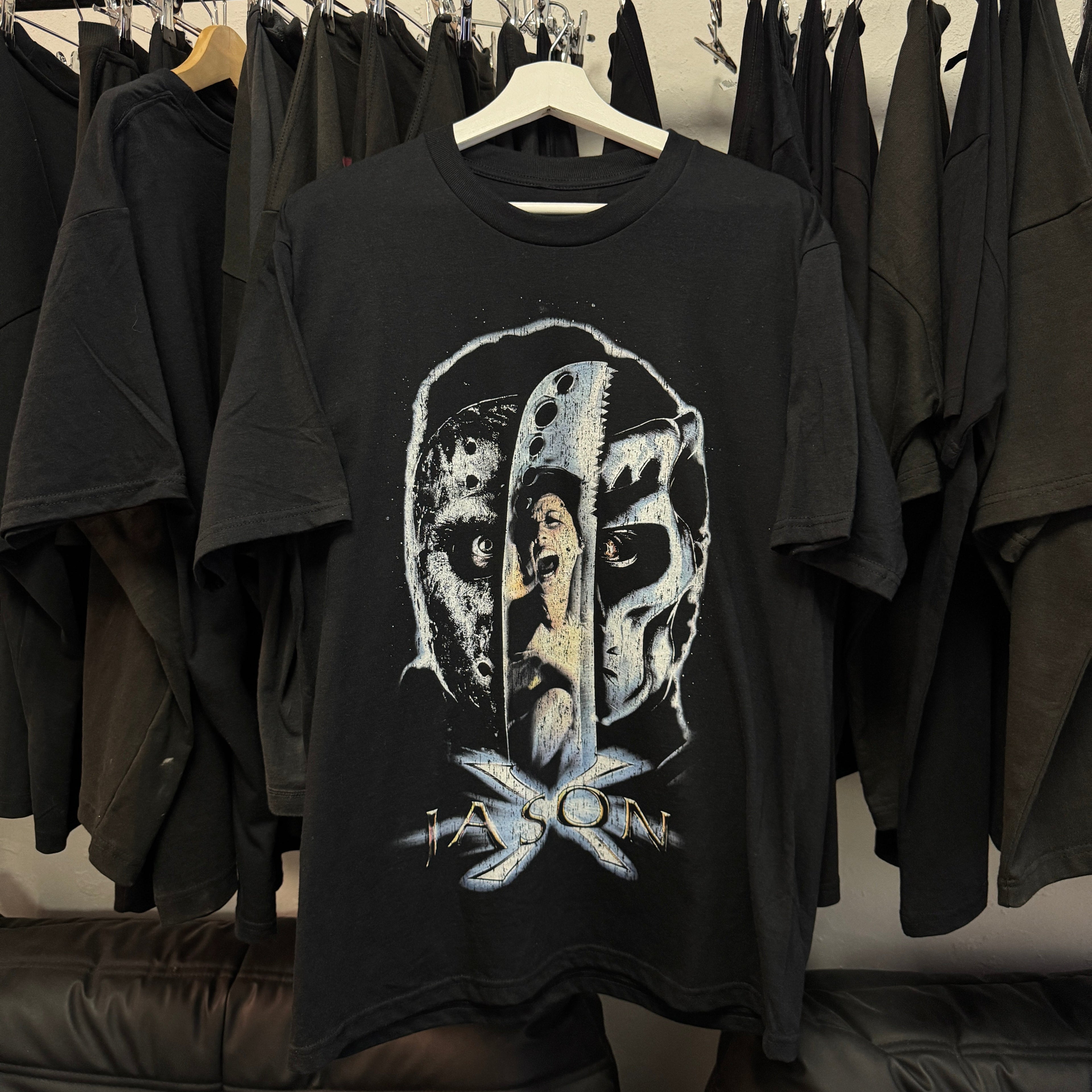 90's Jason Vorhees vintage black graphic t-shirt