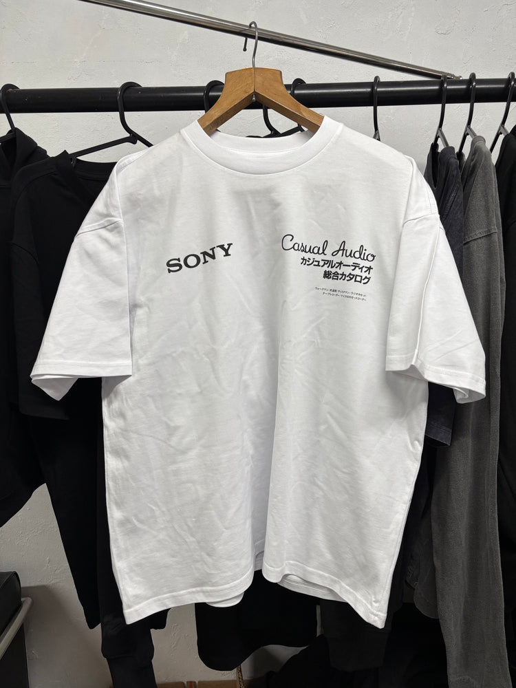 90's Sony Walkman Monkey white t-shirt