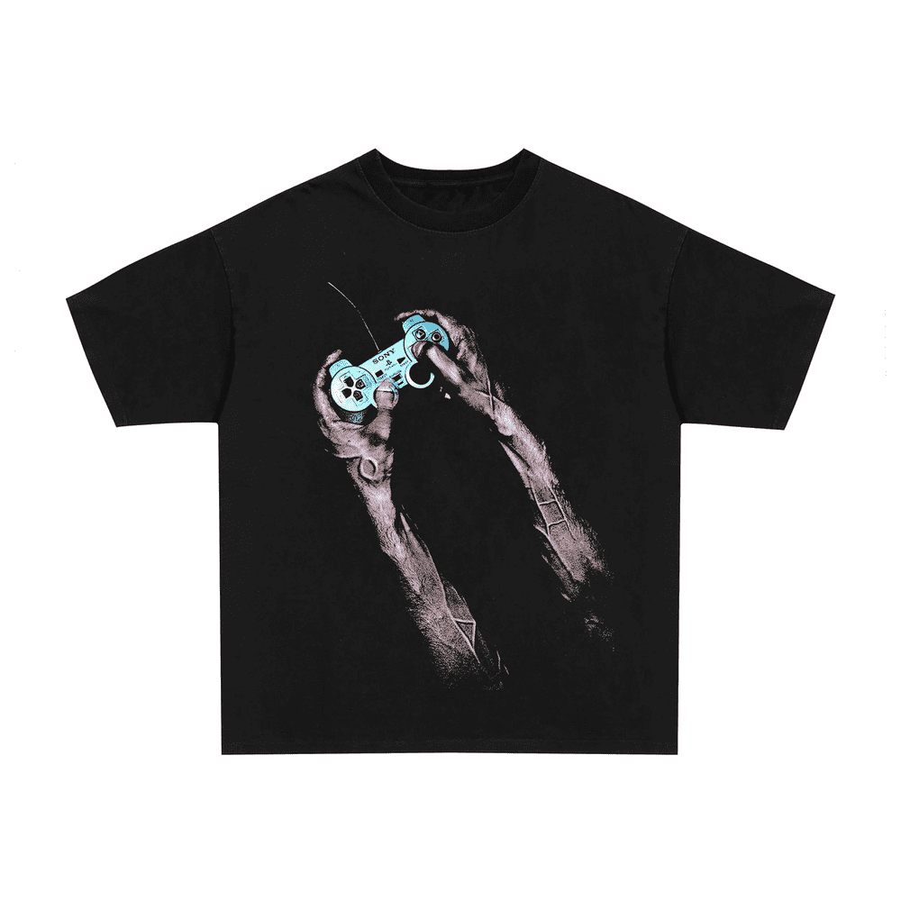 2000's PS2 veins black t-shirt