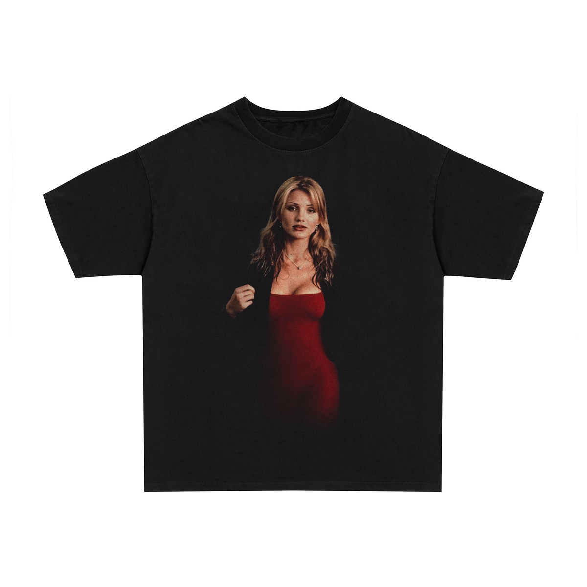 90's Cameron Diaz the maksd vintage black graphic t-shirt