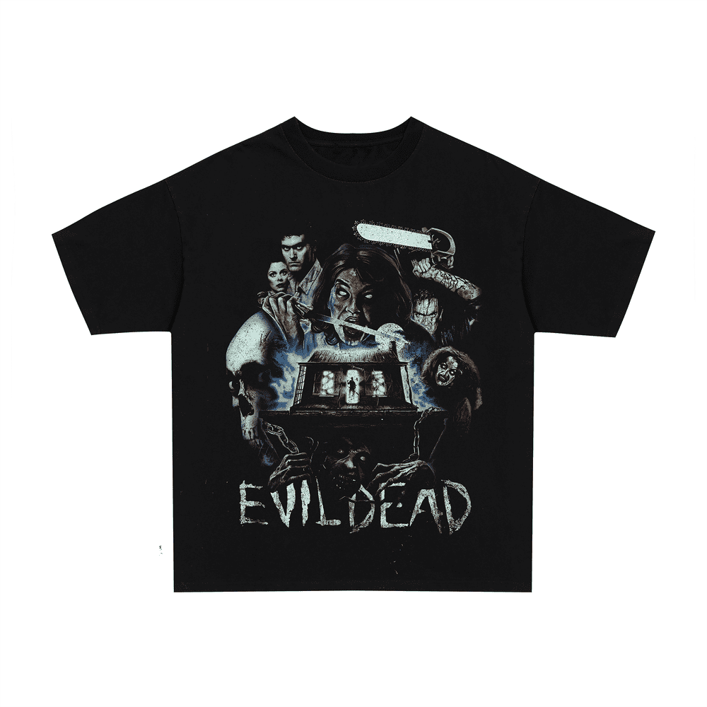 Vintage 2000s Evil Dead black t-shirt, retro gaming posterboy streetwear tee