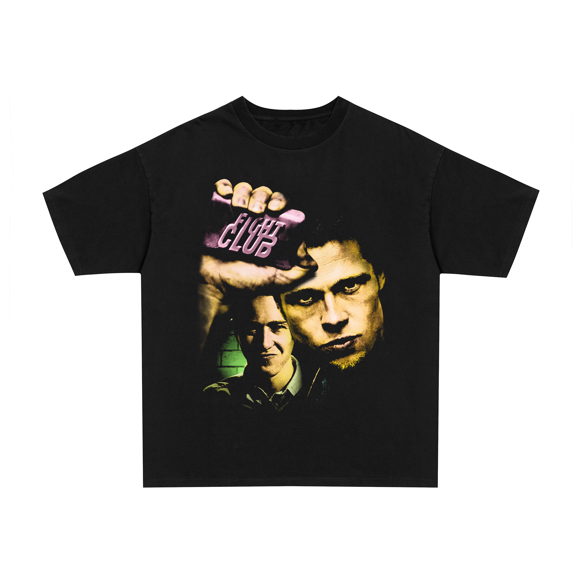 Vintage 90s Fight Club graphic black t-shirt, retro movie / film posterboy streetwear tee