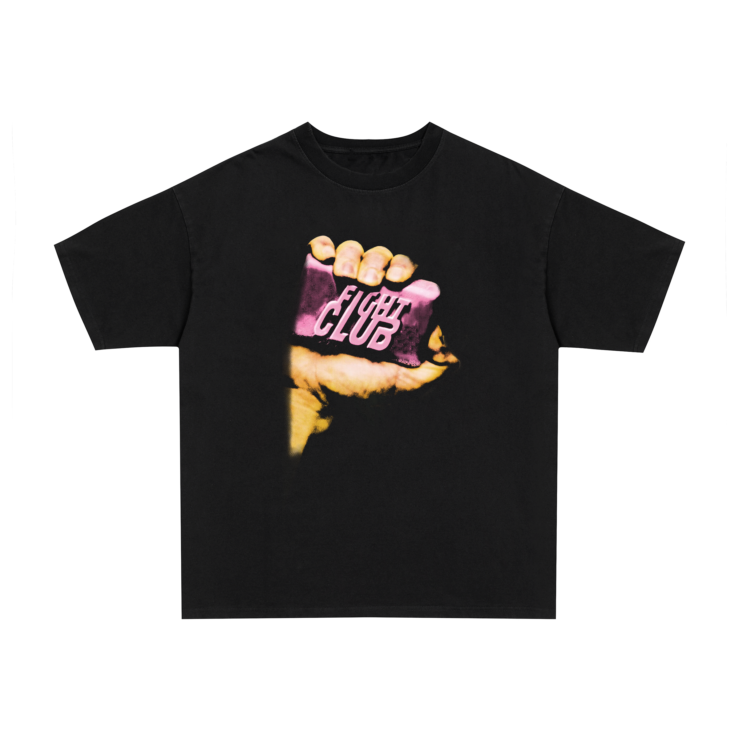 Vintage 90s Fight Club graphic black t-shirt, retro movie / film posterboy streetwear tee