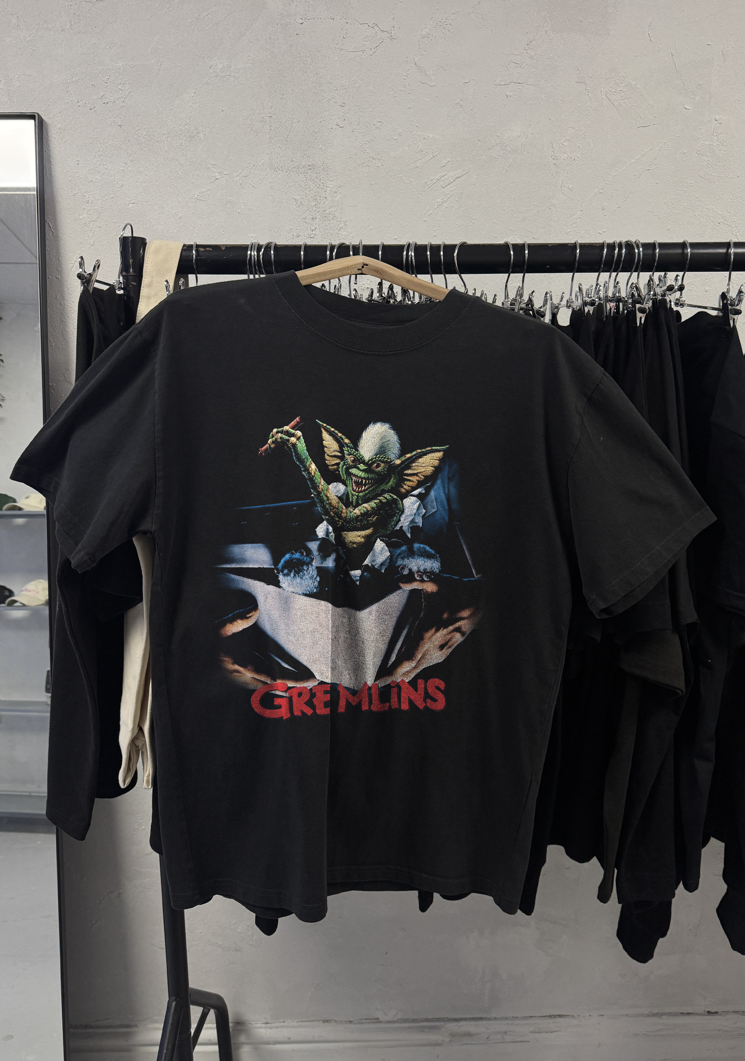 90's Gremlins vintage black graphic t-shirt