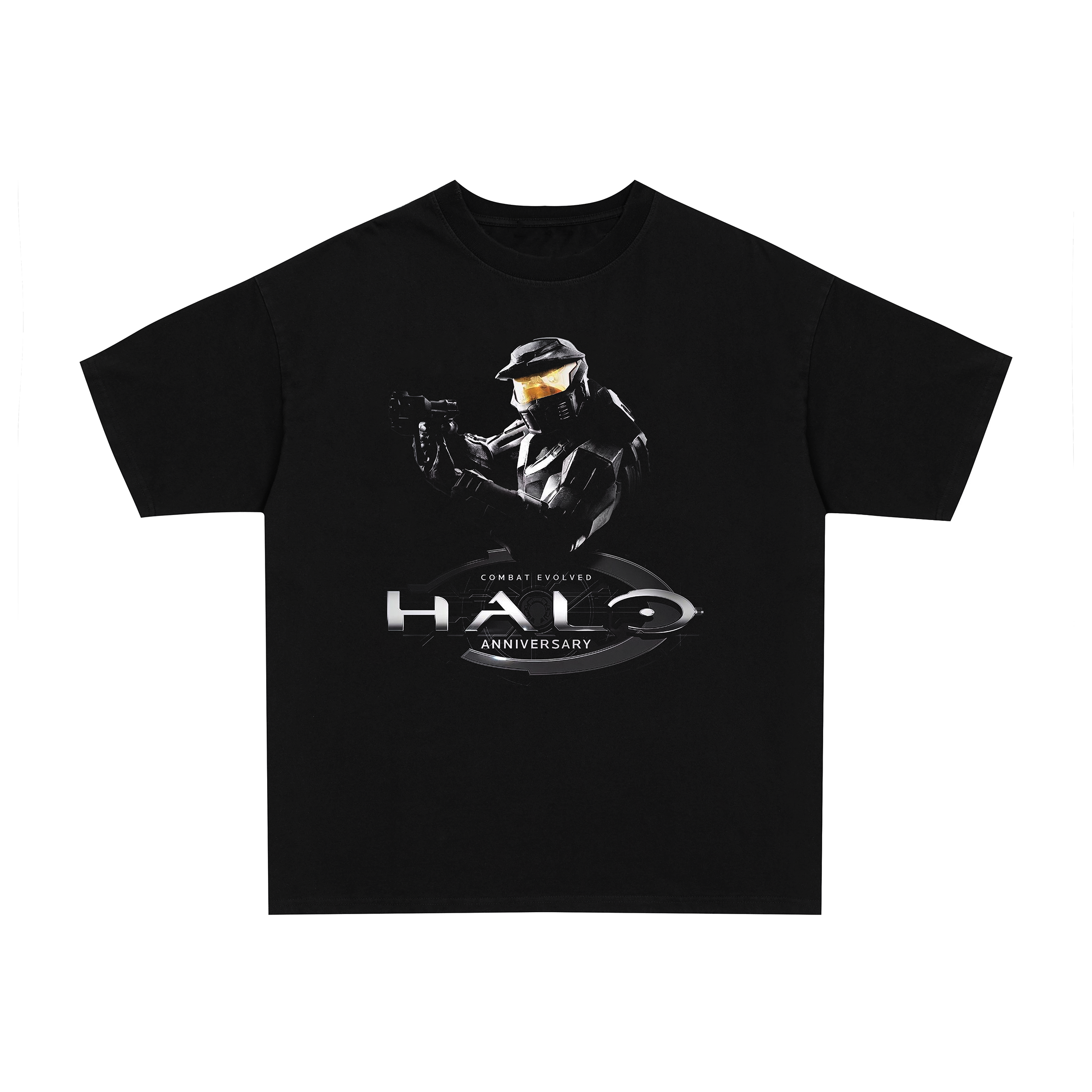 Vintage 2000s Halo graphic white t-shirt, retro gaming posterboy streetwear tee