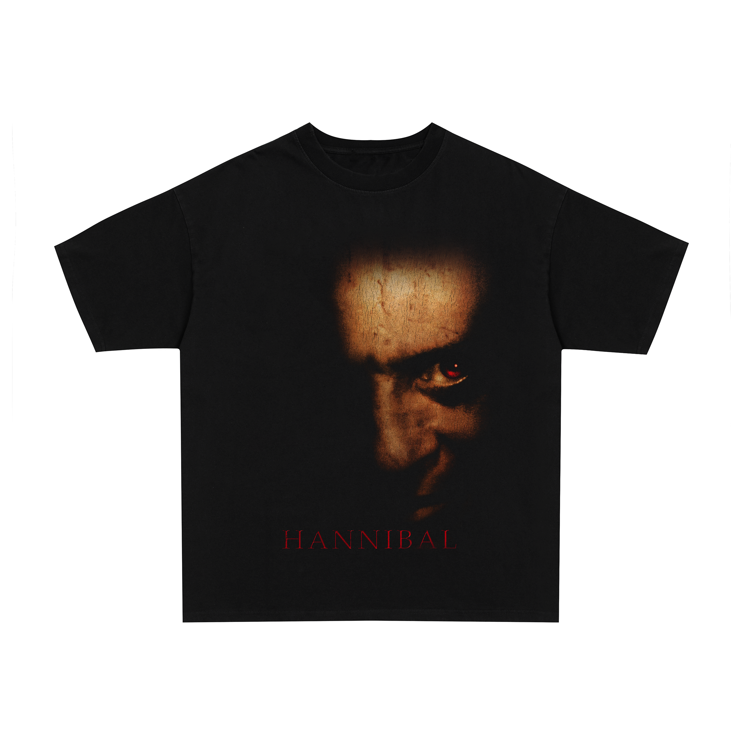 Vintage 2000s Hannibal graphic black t-shirt, retro movie / film posterboy streetwear tee