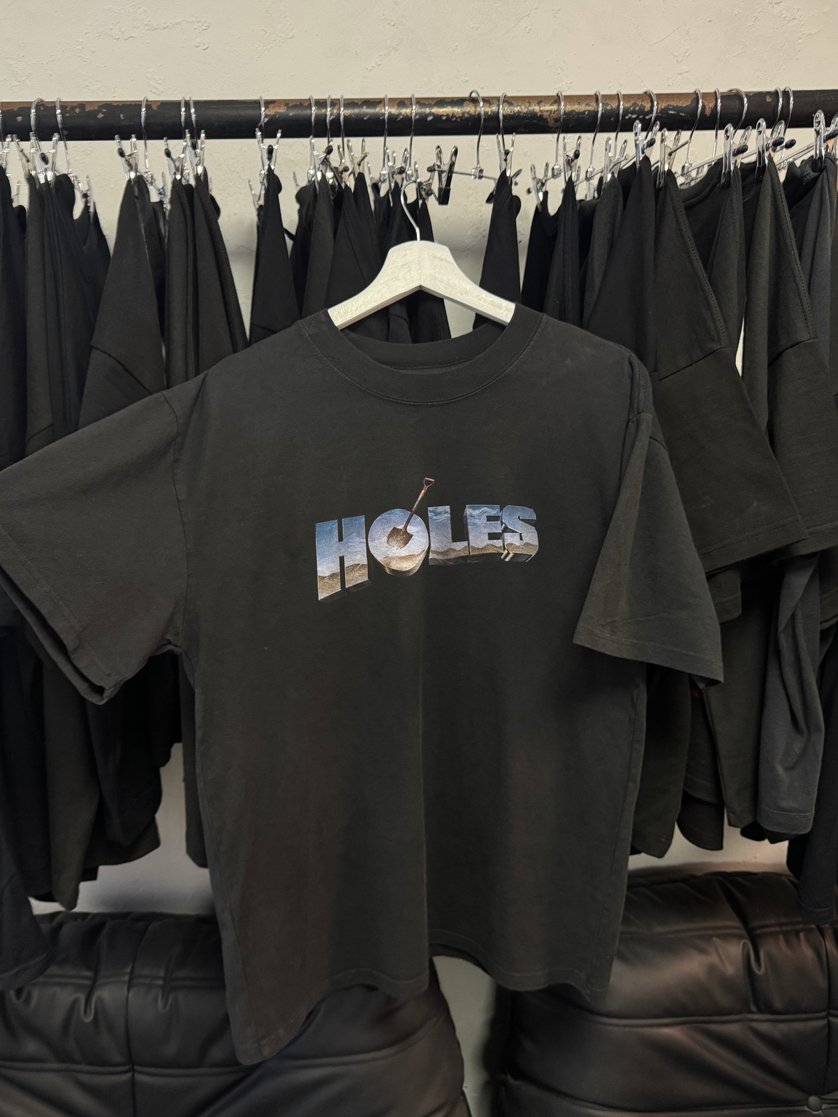 90's Holes movie merch vintage black graphic t-shirt