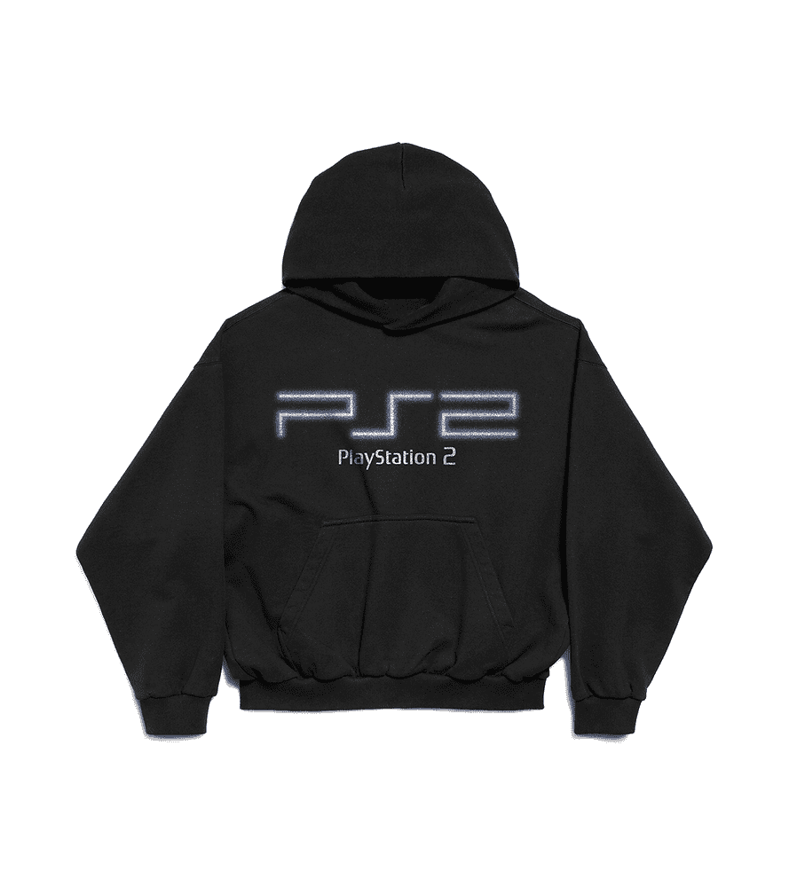 2000's PS2 RARE vintage black graphic hoodie