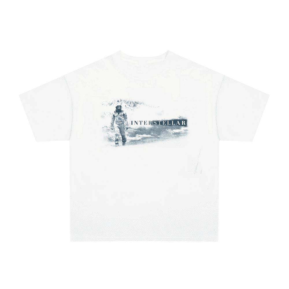 Vintage 2000s Interstellar graphic white t-shirt, retro arcade gaming posterboy streetwear tee