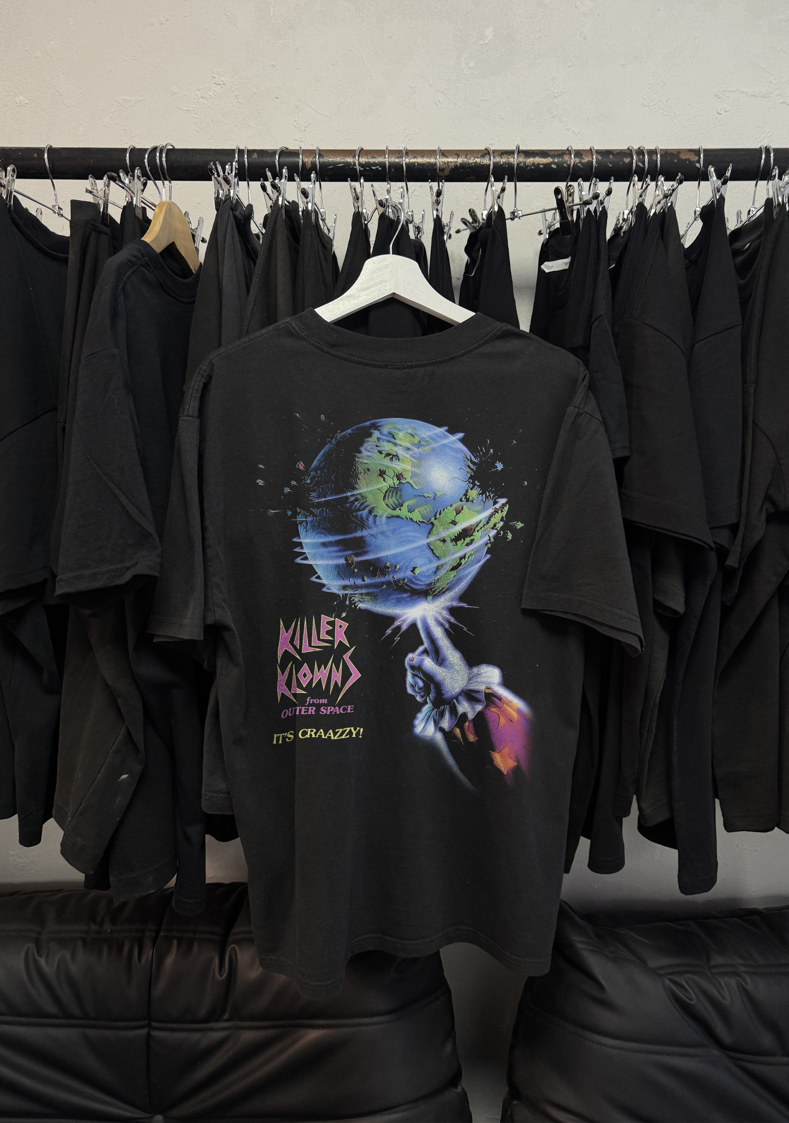 90's Killer Klowns from outer space vintage black graphic t-shirt