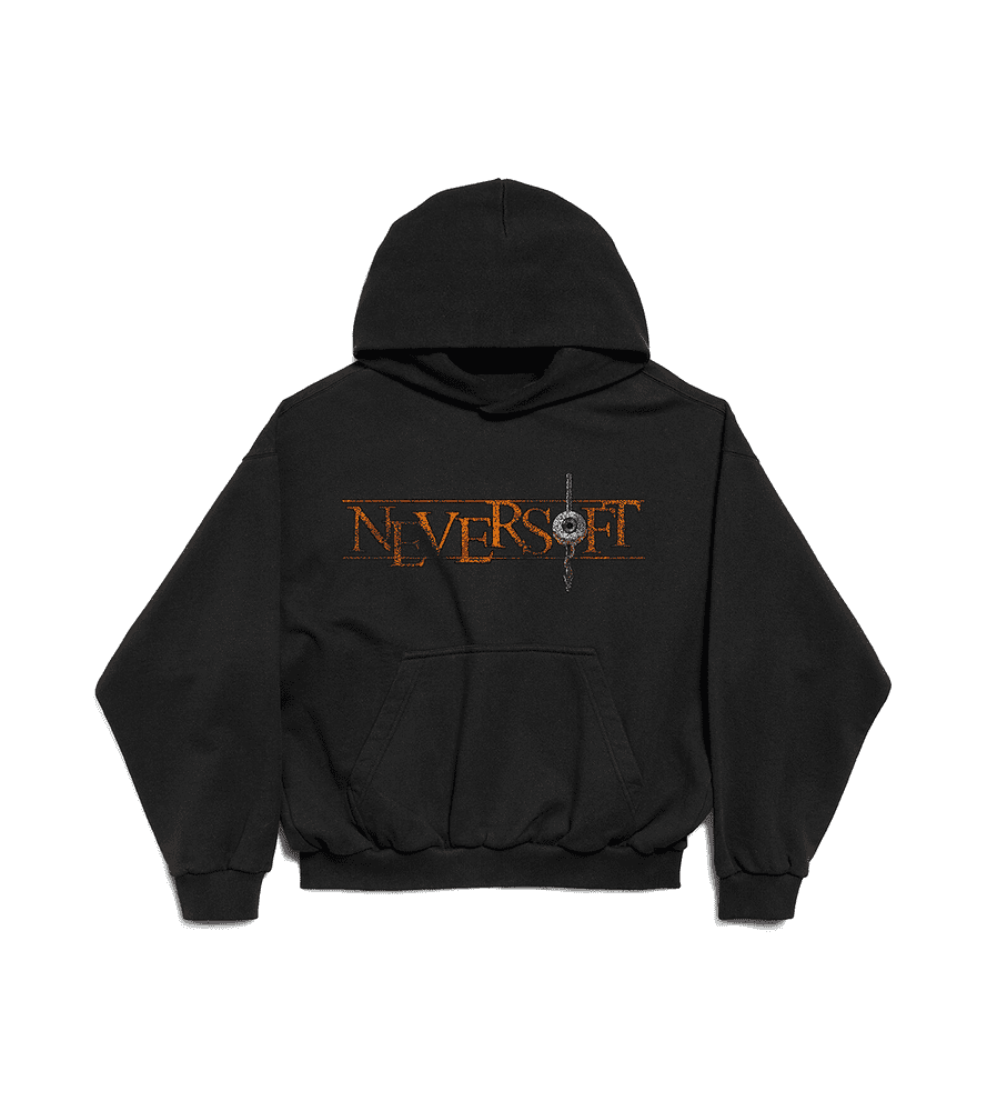 2000's neversoft vintage black graphic hoodie