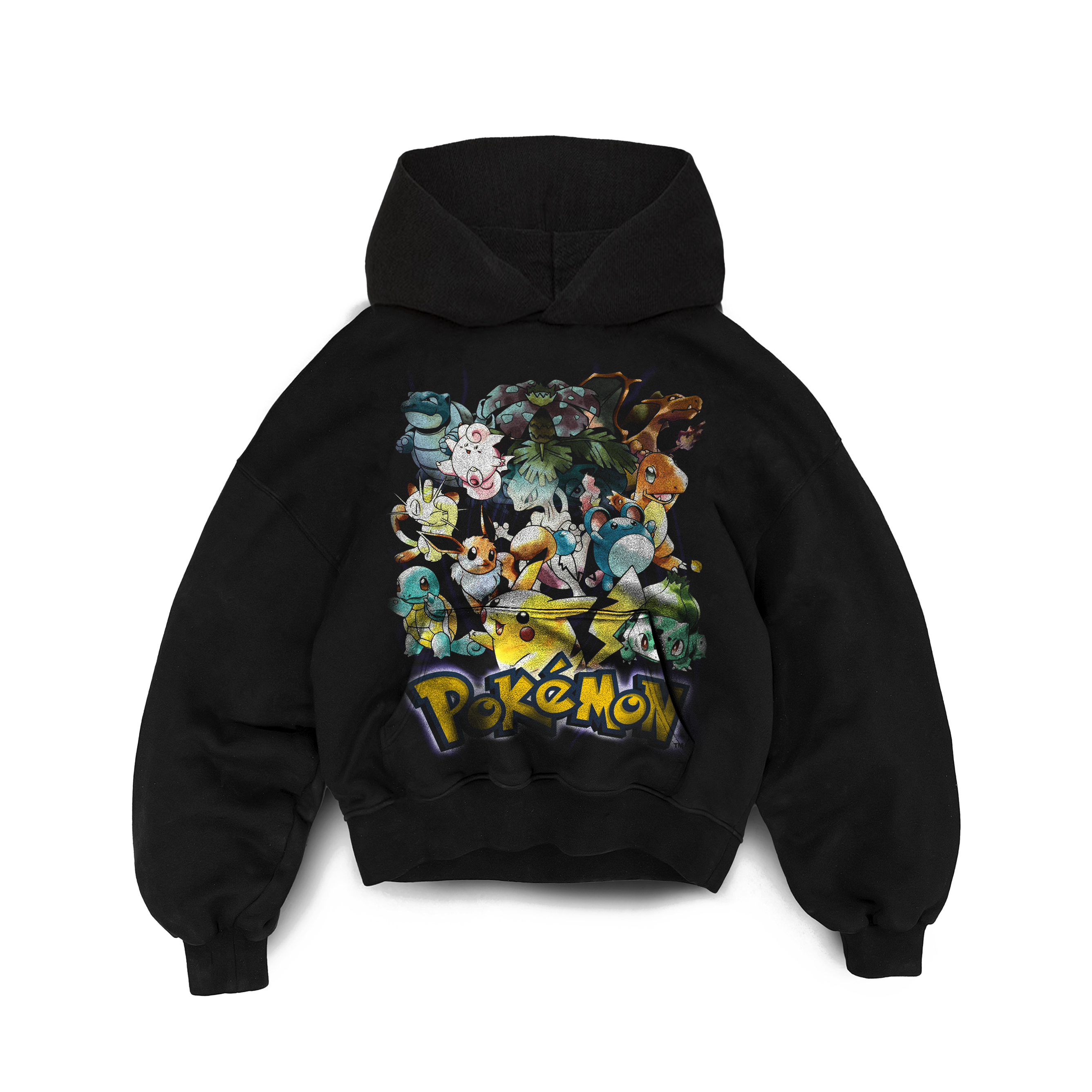 Vintage 90s Pokemon graphic black t-shirt, retro gaming posterboy streetwear tee