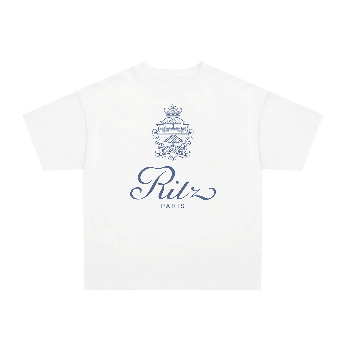 The Ritz Paris white graphic tee