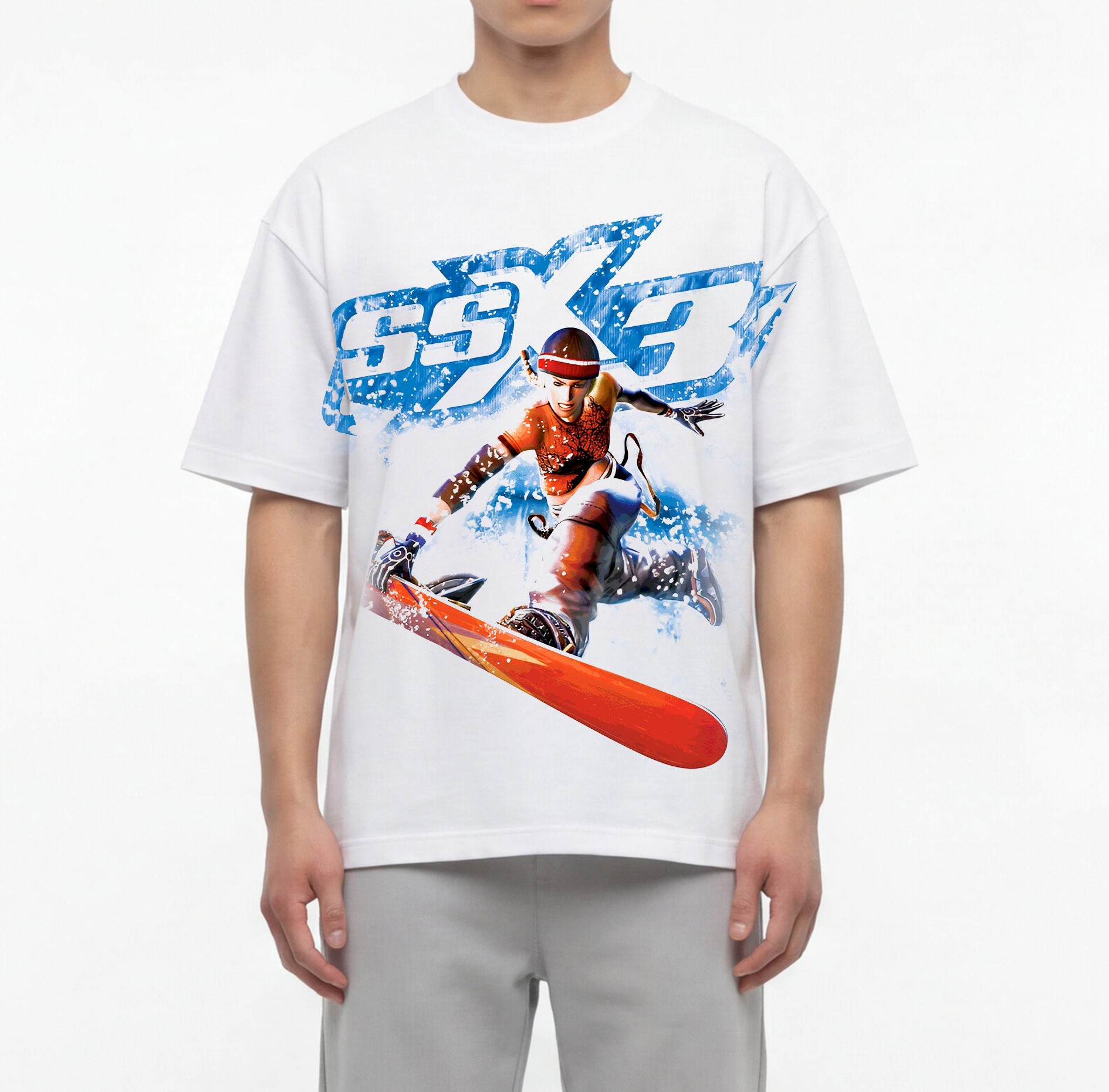 2000's SSX3 vintage white graphic t-shirt