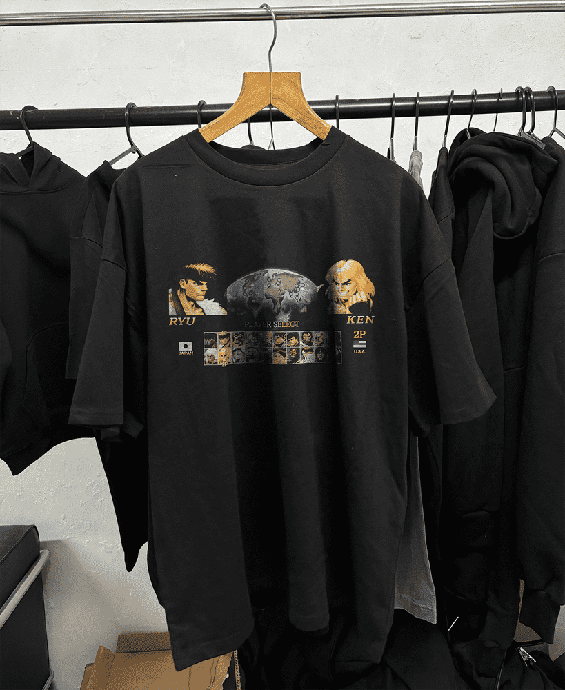 90's Street fighter II character graphic t-shirt