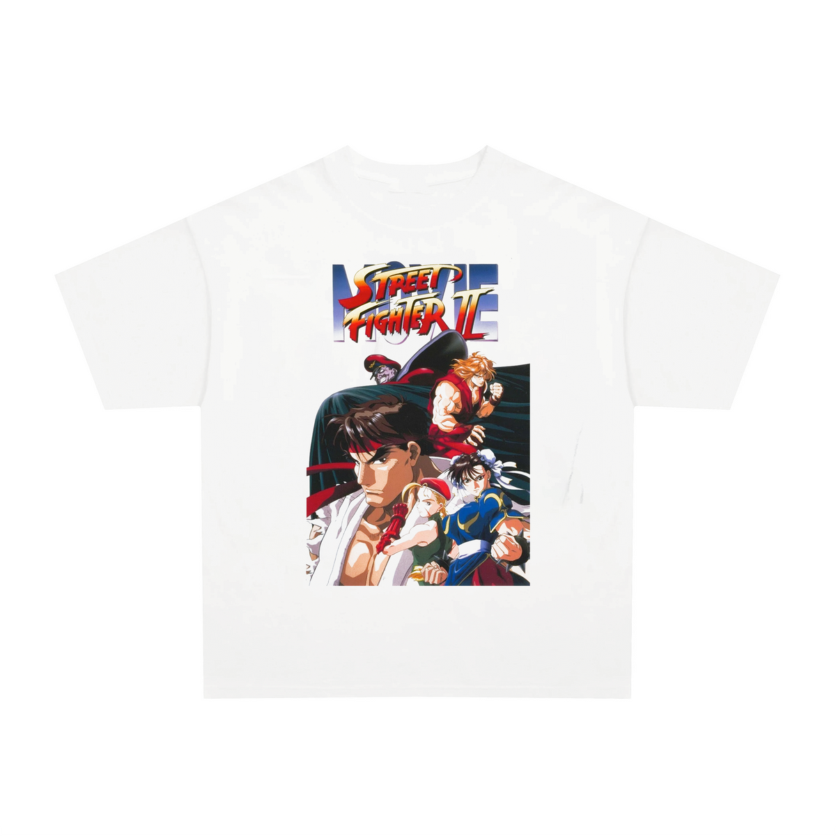 Vintage 90s Street Fighter II graphic black t-shirt, retro gaming posterboy streetwear tee