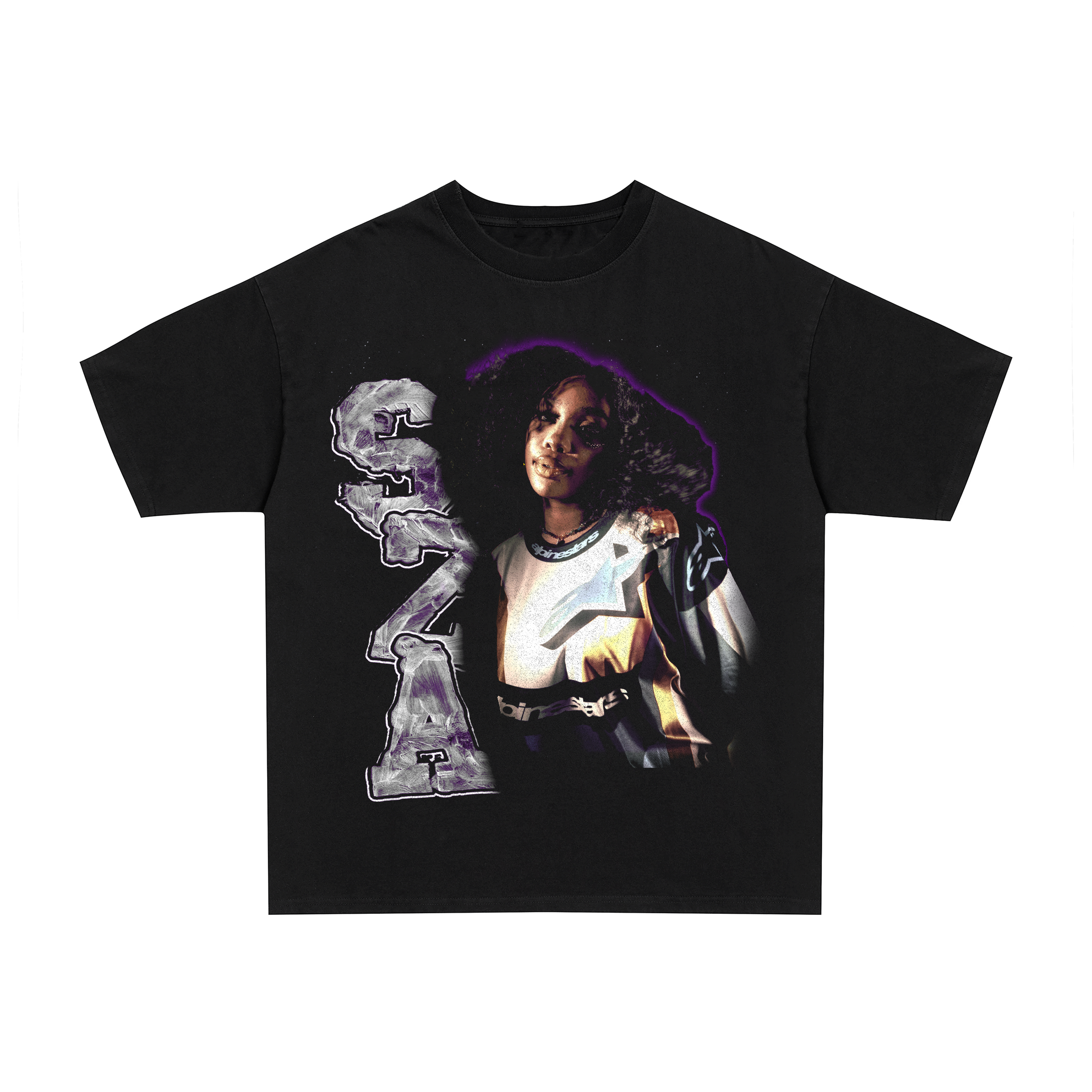 SZA vintage black heavyweight tee