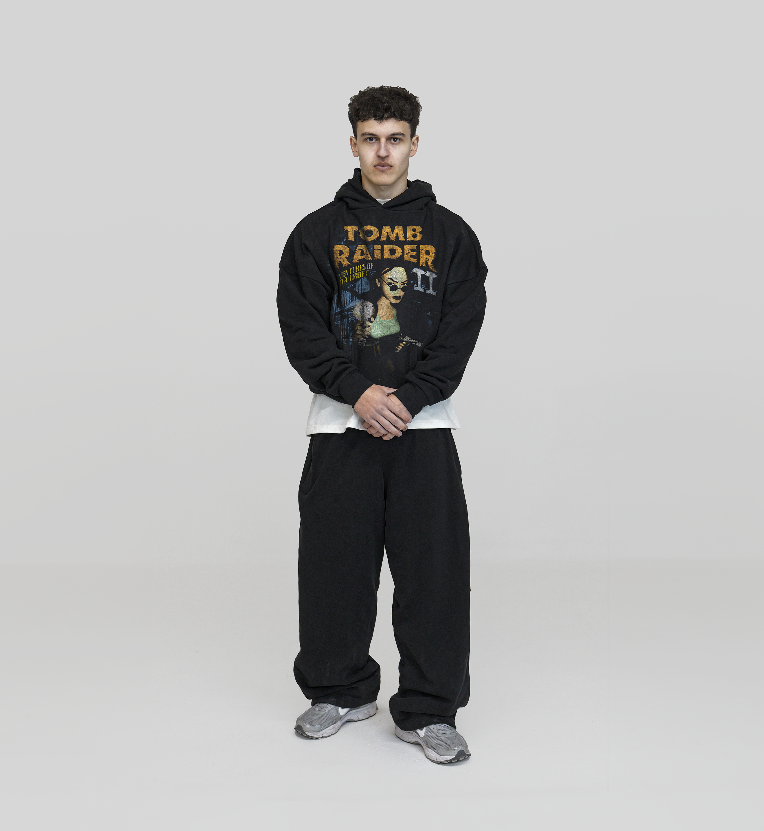 Vintage 90s Tomb Raider graphic black t-shirt, retro gaming posterboy streetwear tee